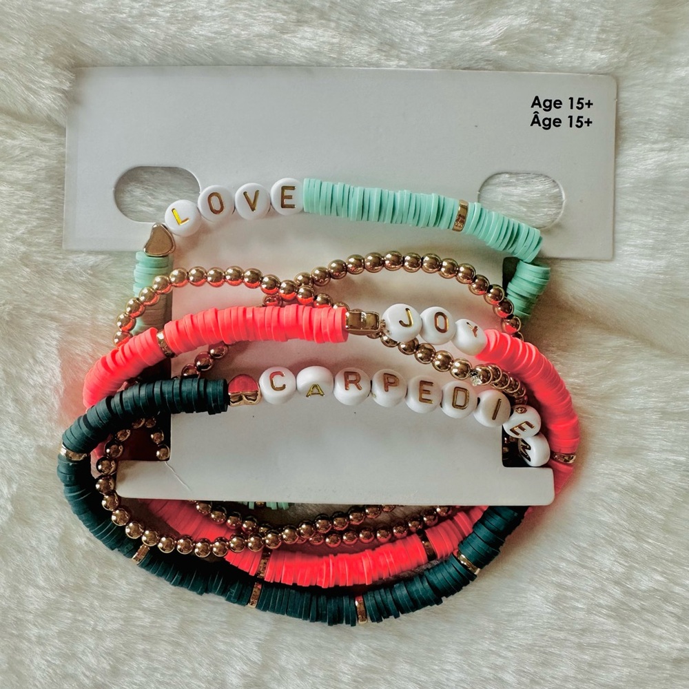 GAP Colorful Beaded Bracelets Set